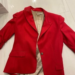 Red tahari blazer